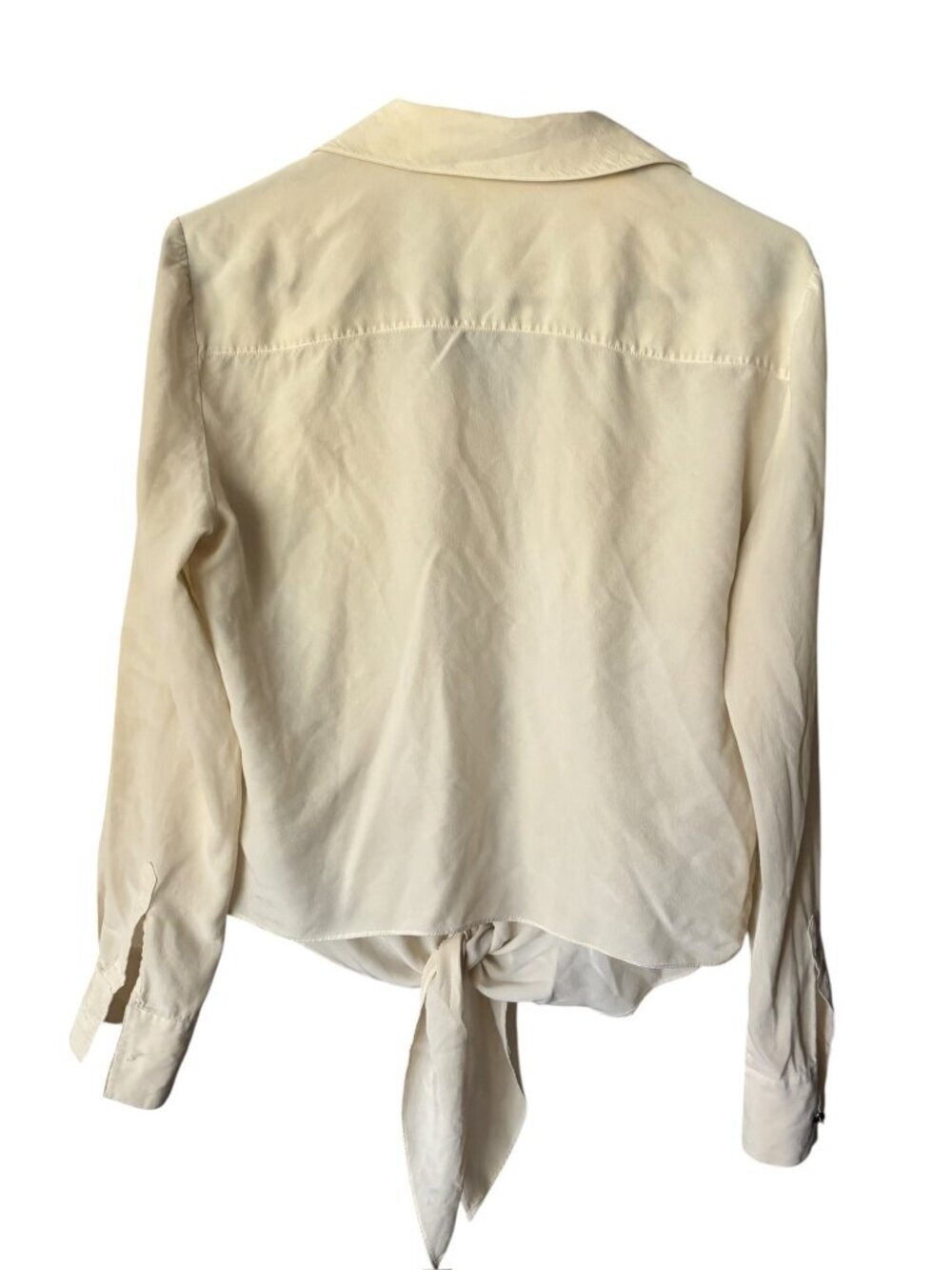 Antonio Melani Women’s Cream Tie Front Blouse - Picture 3 of 6
